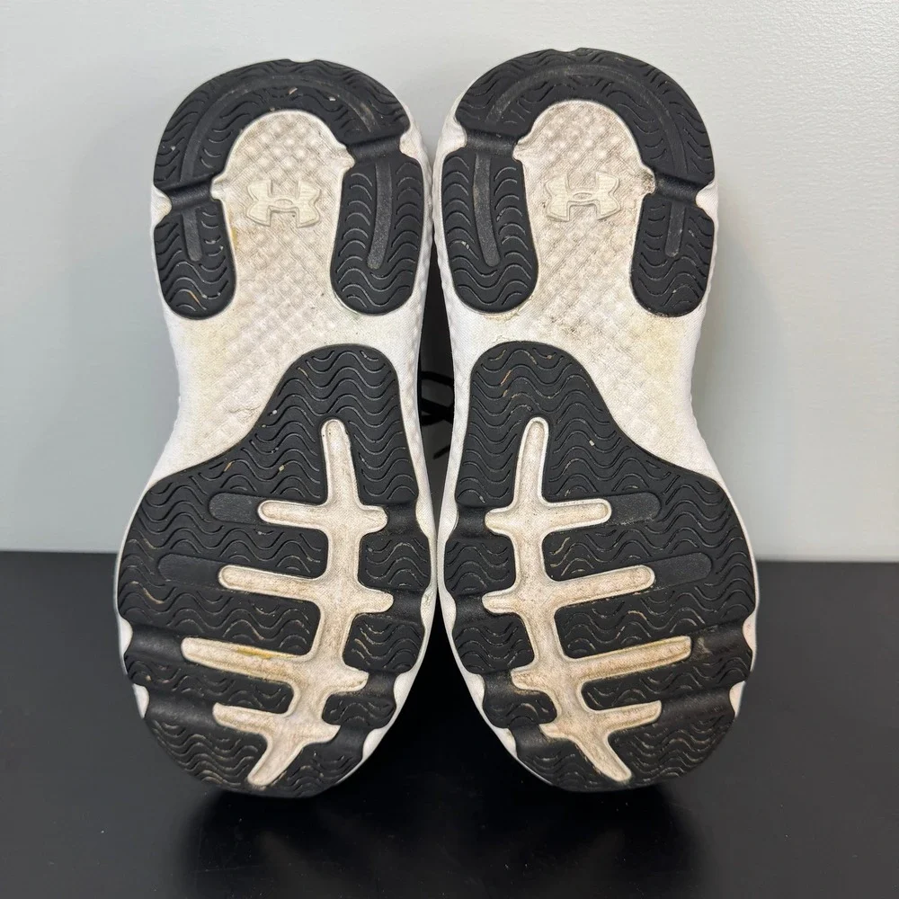 Under Armour Charged Vitalize Mens‎ 7.5 Running Shoes Black Blue 3026683-004 Gym